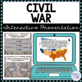 Civil War Interactive Google Slides™ Presentation | Distan