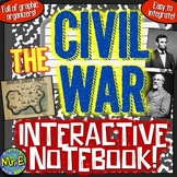 Civil War Interactive Notebook | 16 Notebook Pages for the