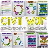 Civil War Interactive Notebook Graphic Organizers American