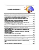 Civil War Lapbook Rubric