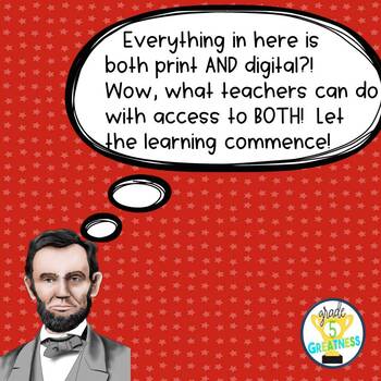 Civil War Math Activities Print and Digital Distance Learning | TpT