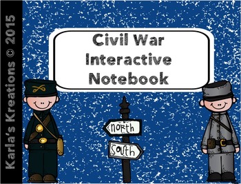 Preview of Civil War Mini-Interactive Notebook