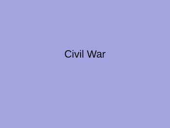 Preview of Civil War Notes