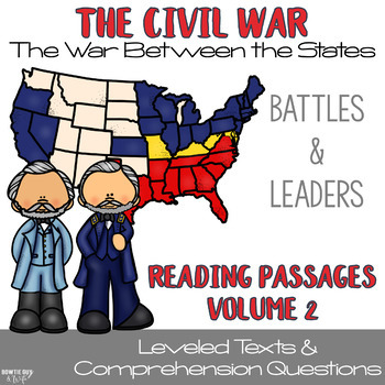 Preview of Civil War Passages VOLUME 2 Differentiated Leveled Texts Bundle