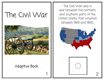 Preview of Civil War & People of the Civil War Adaptive Books