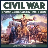 Civil War Primary Sources Activity Analysis Worksheets 6-Pack