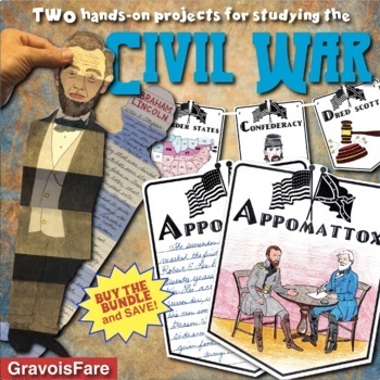 Preview of Civil War Projects, Activities, and Bulletin Board (Big Galoots and ABC Banners)