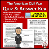 Civil War Assessment Quiz