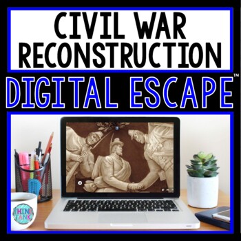 Preview of Civil War Reconstruction DIGITAL PUZZLES for Google Drive® Distance Learning