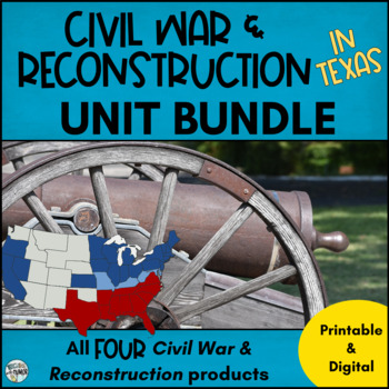 Preview of Civil War & Reconstruction In Texas ***BUNDLE***