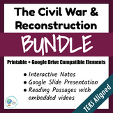 The Civil War & Reconstruction Unit BUNDLE