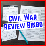 Civil War Review Bingo, Call Sheet