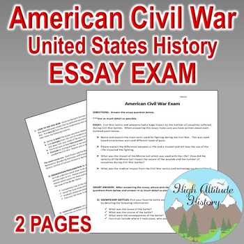 Essay about civil war in america