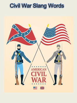 Preview of Civil War Slang Words Activity