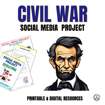 Preview of Civil War Social Media & Gallery Walk Project with Digital Resources