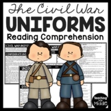 Civil War Soldiers Uniforms Reading Comprehension Workshee