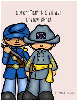 Civil War Study Guide by Teachin' in Boots | TPT