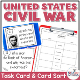 Civil War Task Cards and Card Sort Activity