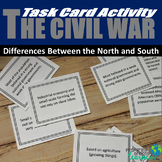 Civil War Task Cards - Differences Between the North and South