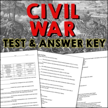 civil war test essay questions