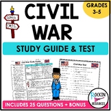 Civil War Test and Study Guide