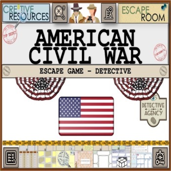 Preview of Civil War U.S. History Escape Room