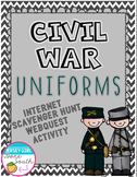 Civil War Uniforms Internet Scavenger Hunt WebQuest Activity