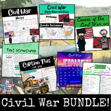 Civil War Unit Bundle; Causes and Battles- notes, review g