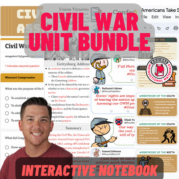 Preview of Civil War Unit Bundle (grades 7-8)