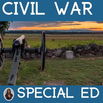 Preview of Civil War for Special Education Causes of the Civil War & US History Activities