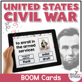 Civil War Vocabulary Digital Boom Cards™
