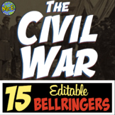 Civil War Warmups and Bell Ringers for American US History 