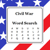 Civil War Word Search