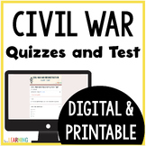 Civil War and Reconstruction Test and Quiz with Google Forms™