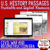 Civil War and Reconstruction - US History Reading Comprehe