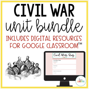 Preview of Civil War and Reconstruction Unit - Lessons, Notes, Test, and Activities