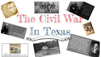 Preview of Civil War in Texas Notes - Follow Digital Presentation