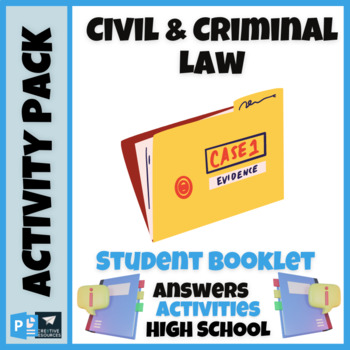 Preview of Civil and Criminal Law Activity Pack