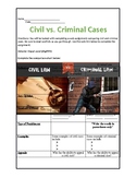 Civil vs. Criminal Cases Webquest