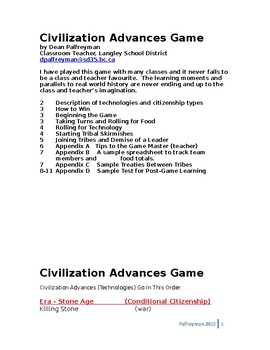 Preview of Civilization Advances Game