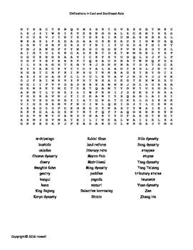world history word search puzzles printable