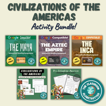 Preview of Civilizations of the Americas (Maya, Aztec, Inca) Activity Bundle! World History