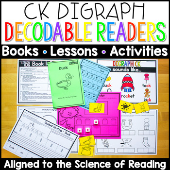 Preview of Ck Digraph Decodable Readers, Activities & Lesson Plans | Science of Reading