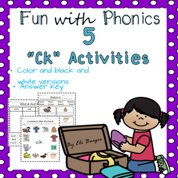 Preview of Ck  Endings Worksheets - Fun with Phonics!
