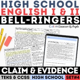 STAAR Author's Claim & Evidence High School Bell-Ringers Q