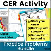 Claim Evidence Reasoning Activity CER Practice graphic org