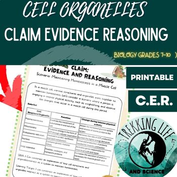 Preview of  Cell Organelles: C.E.R. Claim Evidence Reasoning Activity:  #Bestsellers