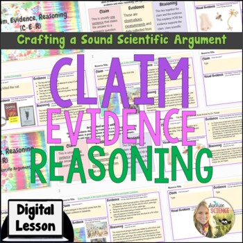 Preview of Claim Evidence Reasoning CER Digital Intro Lesson