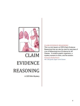 Preview of Claim Evidence Reasoning: CER Mini Whodunit Bundle - Gnome Swimmer