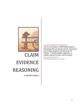 Preview of Claim Evidence Reasoning: CER Mini Whodunit Bundle - Herpetologist Actor